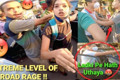 Extreme Road Rage With Girl