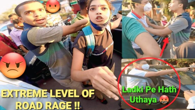 Extreme Road Rage With Girl